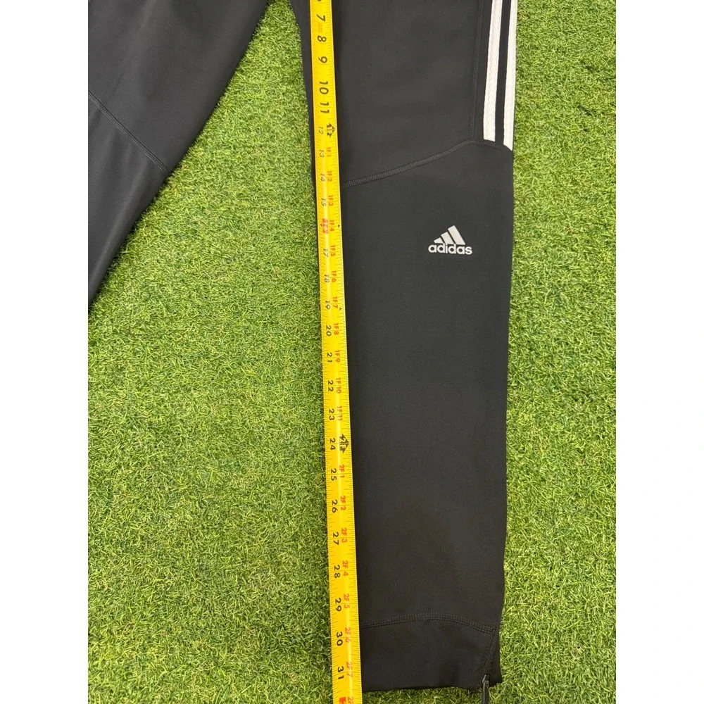 Adidas Response‎ Climalite Track Pants Mens Medium Black White Stripe Joggers